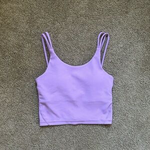 Wilo lavender double strap tank top